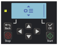 ACS180 keypad parameter menu during factory reset process