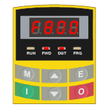 AC10 keypad showing parameter F800