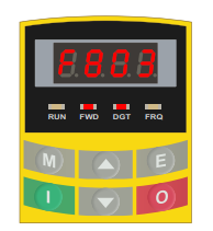 AC10 keypad showing parameter F803